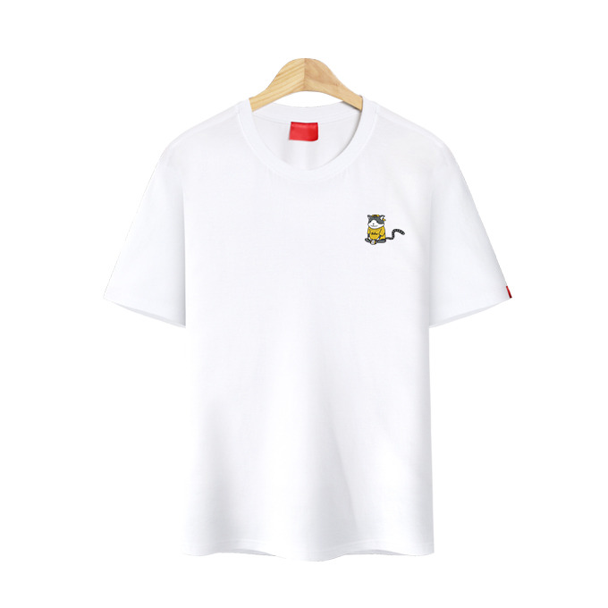 남성용 여름 옐로캣 남자 반팔 티셔츠 E05DKA_DU3973