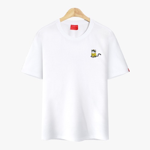 남성용 여름 옐로캣 남자 반팔 티셔츠 E05DKA_DU3973