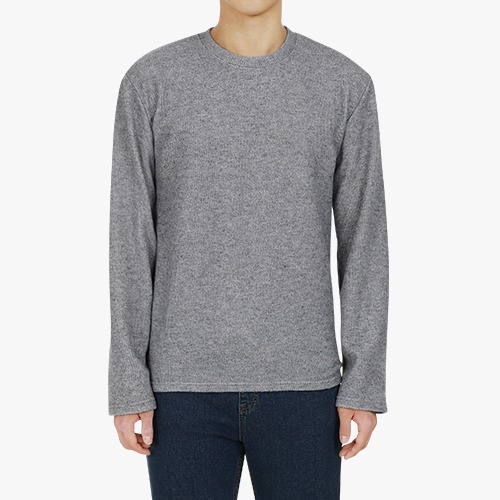 남성용 스웨터 나우 긴팔 라운드 니트 티셔츠 E10M15_tn4525